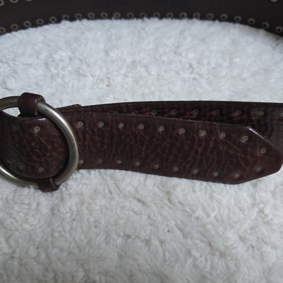 Nice Quality J. Crew Brown Leather Studded Belt - Picture 8 of 8